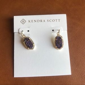Kendra Scott multicolor drusy LEE gold earrings